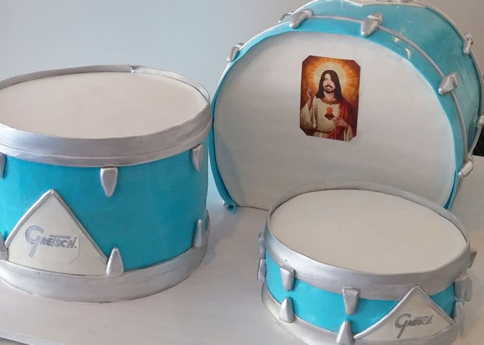 Dave Grohl Drums Cake