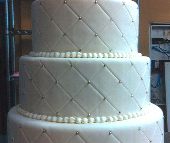 Quilted Wedding Cake